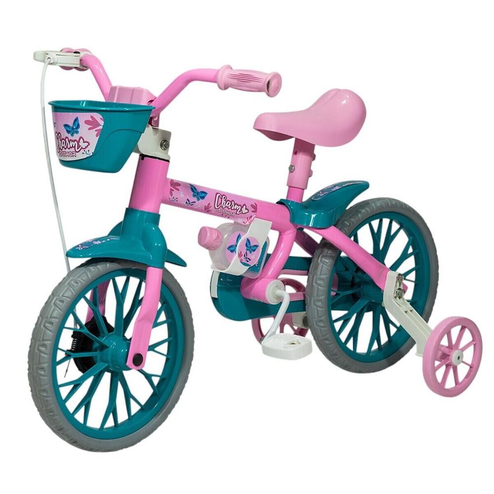 BICICLETA INFANTI R12 CHARM 3126 ROSA/CELESTE