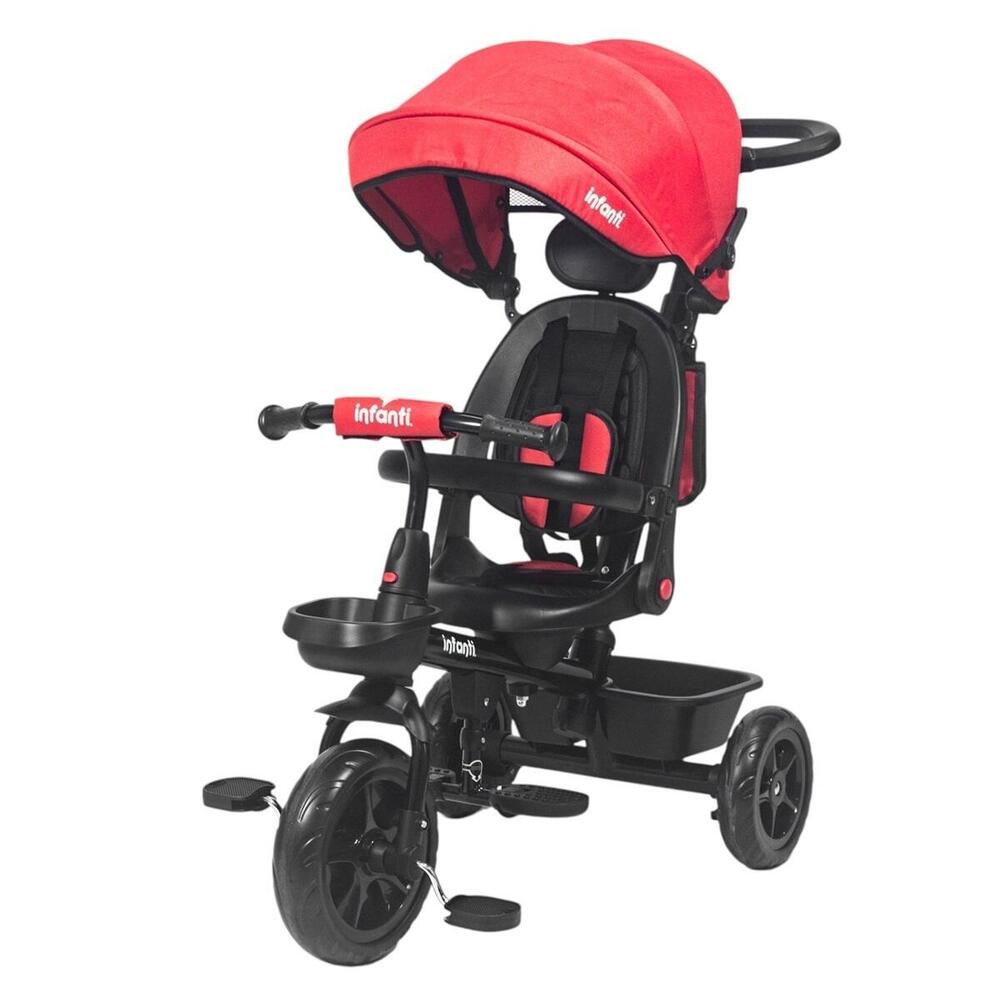 TRICICLO INFANTI JY-T07B 3497 C/BARRAL DE EMPUJE REG. ROJO
