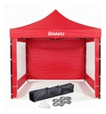 GAZEBO NAKU GZB-002R 3X3 PLEGABLE CON PAREDES 