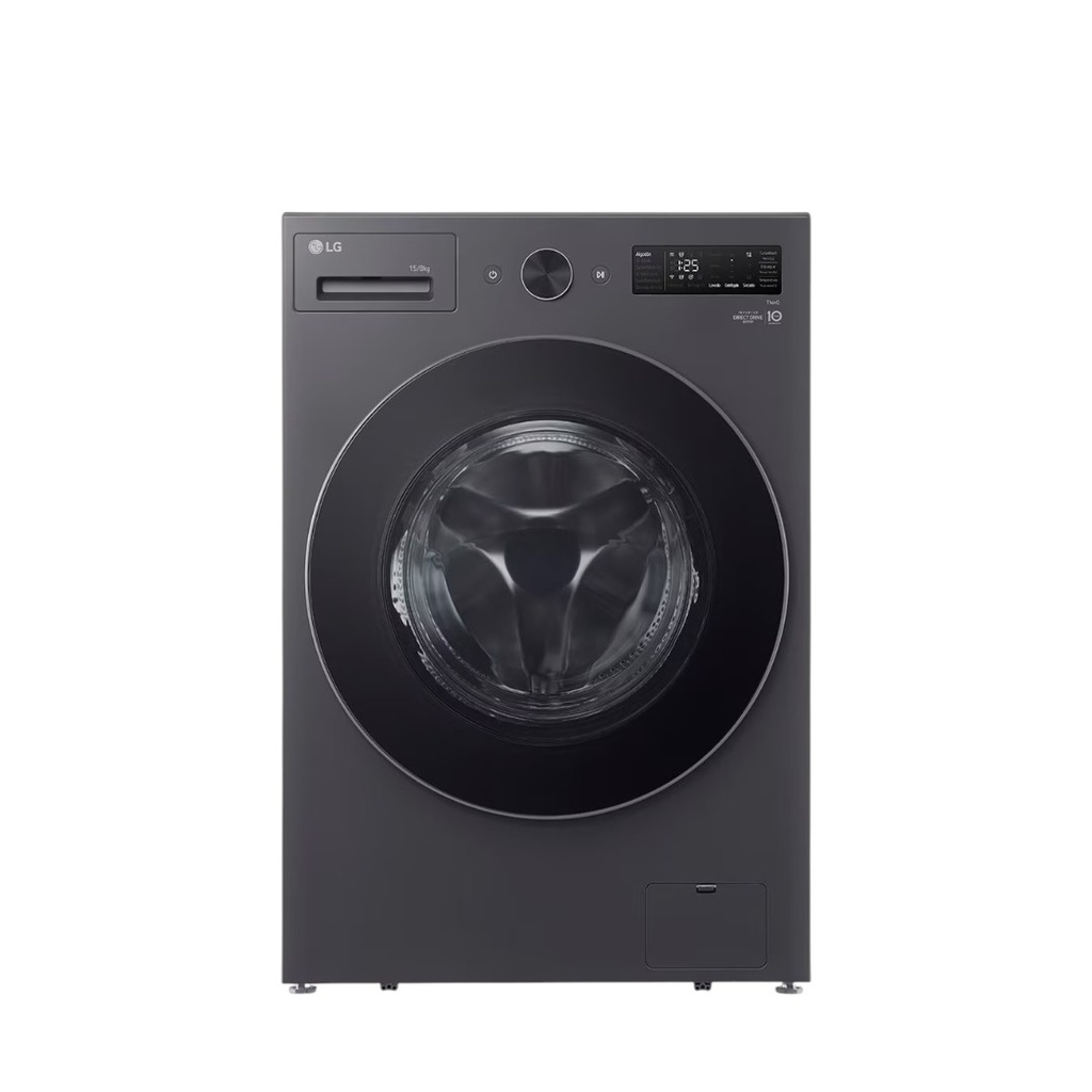 LAVASECARROPAS LG WD15EGTSPG 15/8 KG INVERTER NEGRO