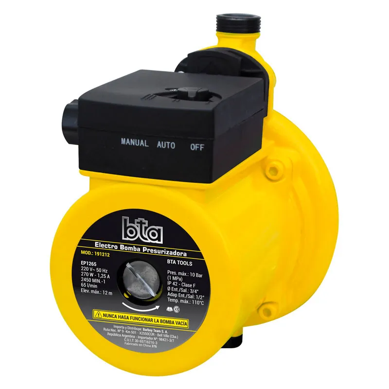 ELECTROBOMBA PRESURIZADORA 10BAR 12M 270W 191212