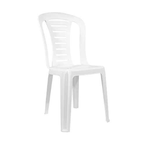 SILLA QUALITY REINA PRAGA PLASTICA APILABLE BLANCA