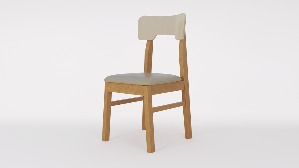 SILLA INMACOL NORWAY RESPALDO CURVO TAPIZADO MIEL BEIGE145-1 