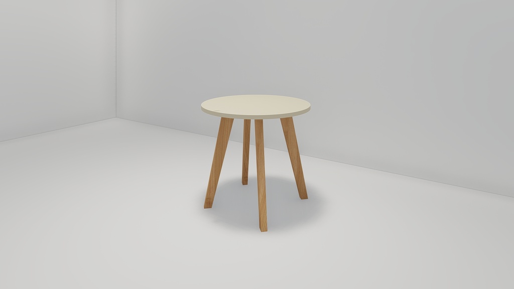 MESA DE LIVING INMACOL REDONDA NORWAY MIEL 167-1