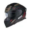 CASCO MAC 069 FORCE NOAH NEGRO ROJO MATE TALLE M MAC11069B074.M