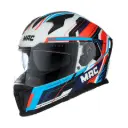 CASCO MAC 069 FORCE SPOOK BLANCO ROJO NEGRO TALLE 2X MAC11069D3G8.2X