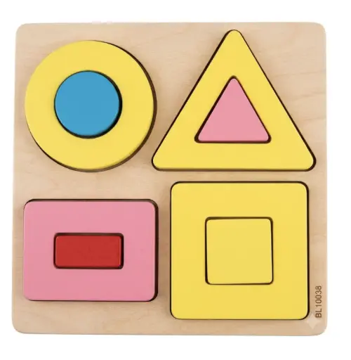 [34448277] JUEGO DE ENCASTRE FORMAS GEOMETRICAS DE MADERA BL10038
