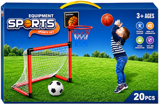 [34448896] ARCO DE MINI FUTBOL CON ARO DE BASQUET 2 EN 1 BL9840