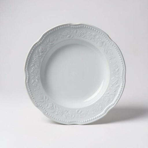 [11701144] PLATO HONDO VERBANO PROVENZA 23 CM BLANCO PHPRBCO 