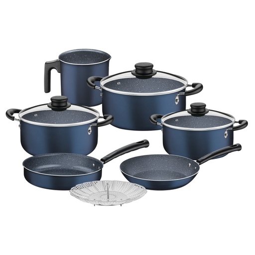 [11644039] BATERIA DE COCINA TRAMONTINA 27899/603 10 PIEZAS AZUL