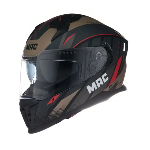 [045412035] CASCO MAC 069 FORCE NOAH NEGRO ROJO MATE TALLE XL MAC11069B074.XL