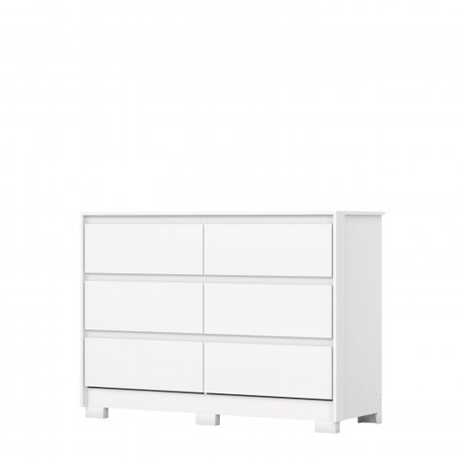 [14142024] COMODA HENN RAVENNA D737-10 6 CAJONES BLANCO