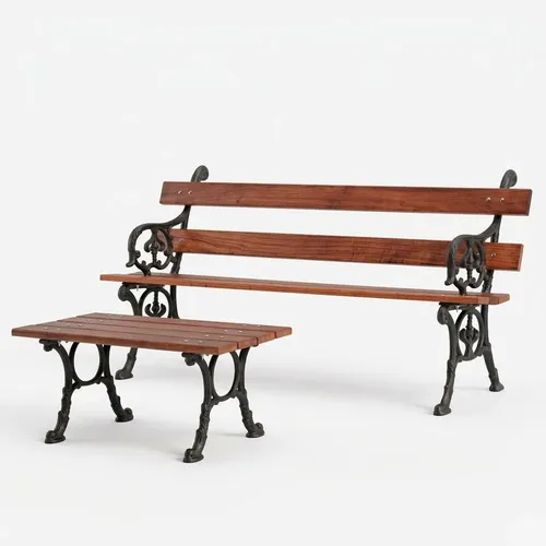 [16521066] JUEGO JARDIN SOL DE MAYO BANCO DOBLE + MESA RATONA
