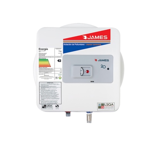 [58827091] TERMOTANQUE ELECTRICO JAMES PRISMA 30 LTS CONEXION INFERIOR