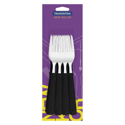 [11153101] TENEDOR TRAMONTINA 23162/900 NEW KOLOR NEGRO