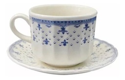 [11706140] TAZA TE C/PLATO LOZA ELISA 4274