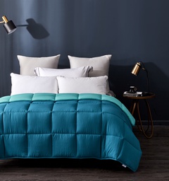 [12141541] EDREDON MICROFIBRA PREMIUM DOBLE FAZ 160X220CM TURQUEZA 86951