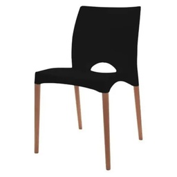 [14790002] SILLA CANNES NEGRA PATA MADERA 39/F903001