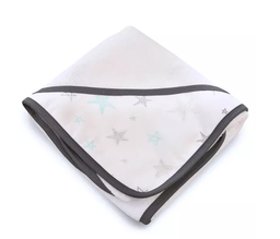 [35141186] TOALLA CARESTINO C/CAPUCHA ESTRELLA AGUAMARINA INF10