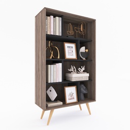 [14076115] ESTANTERIA DL ESCANDINAVA 4 ESTANTES DL 884 NE