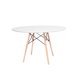 [14521050] MESA EAMES REDONDA 1.00 BLANCA