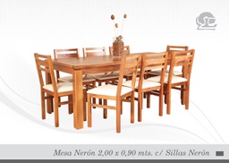 [14523011] MESA CAMPAGNOLA NERON ALGARROBO 1,80X0,90