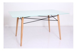 [14523066] MESA PARIS RECT. VIDRIO 1.40X90CM  BLANCO - 0784503