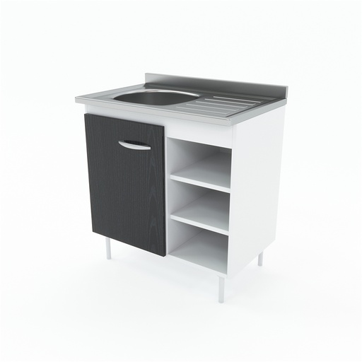 [14076086] BAJO MESADA DELOS IND NAC DL618 BLANCO FESNO NEGRO 1 PTA 3 EST 0.80