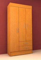 [14761015] ROPERO GACELA 709-17 CAOBA