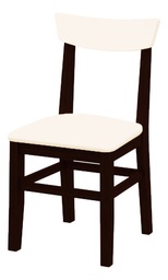 [14797840] SILLA INMACOL MEDITERRANEO CURVA TAPIZ WENGUE 140-4