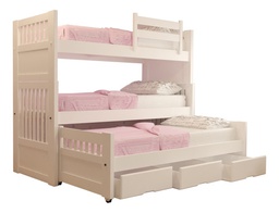 [14153001] CUCHETA INMACOL TRIPLE MEDITERRANEO C/CAJONERA BLANCO 114-5