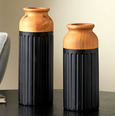 [33668361] FLORERO METAL/MAD NEGRO X2 U17263