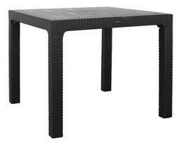 [14797261] MESA RATAN EUPHONY CUAD ALTA 68X68 NEGRA 17478