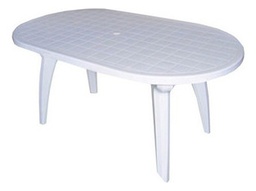 [16521003] MESA PLASTICA MASCARDI OVAL160 X 90 BL