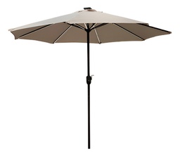 [03016205] SOMBRILLA KUSHIRO SSK-27 SOLAR CON CARGADOR USB Y LUZ L