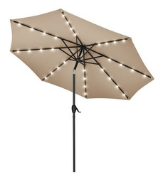 [03016206] SOMBRILLA KUSHIRO SSK-4L SOLAR CON LUZ INTERNA BLA