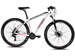 [23010023] BICICLETA TOPMEGA THOR MTB  R29 24V BLANCO/NEGRO/ROJO L 1006075