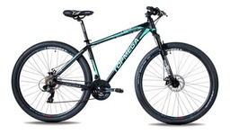 [23010077] BICICLETA TOP MEGA SUNSHINE MTB R 29 21V M F/DIS NEGRO/CELESTE 100790
