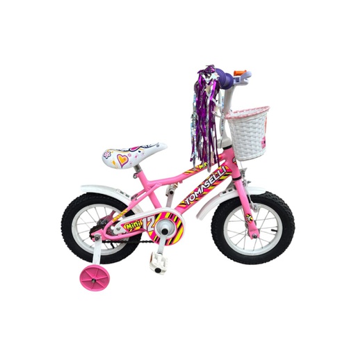 [23541211] BICICLETA TOMASELLI MINI R12 DAMA ROD 12 CAM/CUB/LLA  ROSA