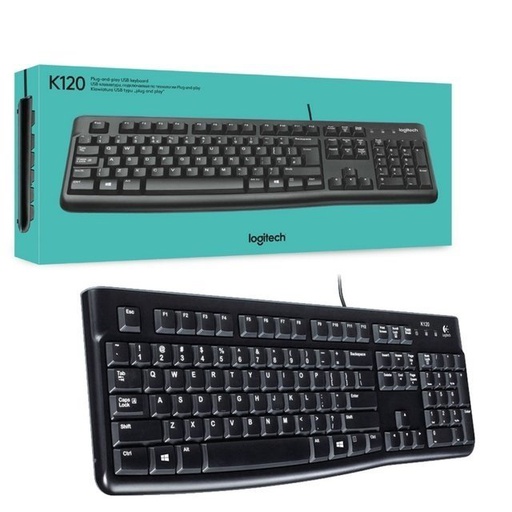 [67542016] TECLADO LOGITECH K120 BLACK USB