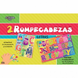 [34441020] JUEGO DE MESA 2 ROMPECABEZAS LETRAS 1106