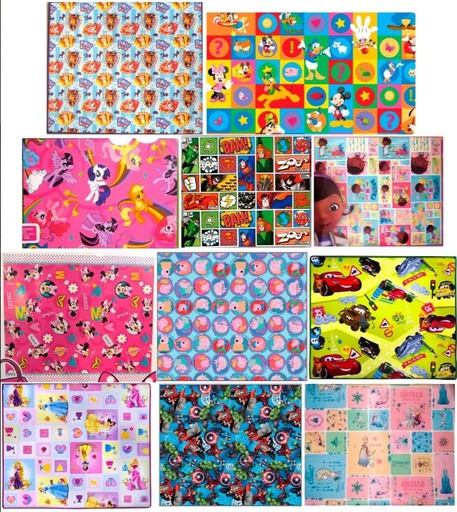[34447395] ALFOMBRA GOMA EVA 120X200 4 LICENCIAS 381