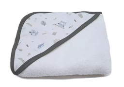 [35141177] TOALLA CARESTINO CON CAPUCHA BLANCO INF01