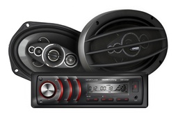 [62686209] KIT REPRODUCTOR DIGITAL CROWN MUSTANG + PARLANTES 400W DMK-9000BT