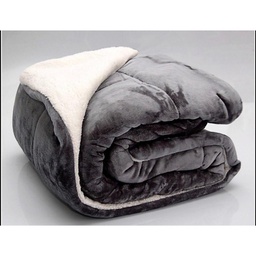 [12141551] ACOLCHADO CORDERITO LUXURY SOFT CONFORTER KING 280X230 GRIS 922