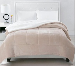 [12141560] ACOLCHADO LUXURY FLANNEL SOFT SHERPA KING 280X230 NATURAL 892