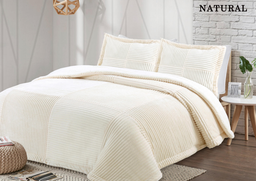 [12141585] EDREDON PREMIUM PATCHWORK 220X240CM NATURAL 86802