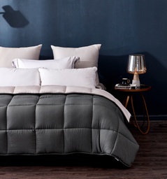 [12141595] EDREDON MICROFIBRA PREMIUM DOBLE FAZ 160X220CM GRIS 86951