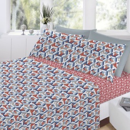 [12781151] SABANA TRISET FANTASIA JAVIER 140X225CM SUAVE MIX 1 1/2 PLAZA 715159