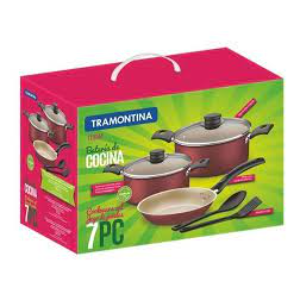 [11644013] JUEGO DE OLLAS TRAMONTINA TURIM 7 PIEZAS 20298/676